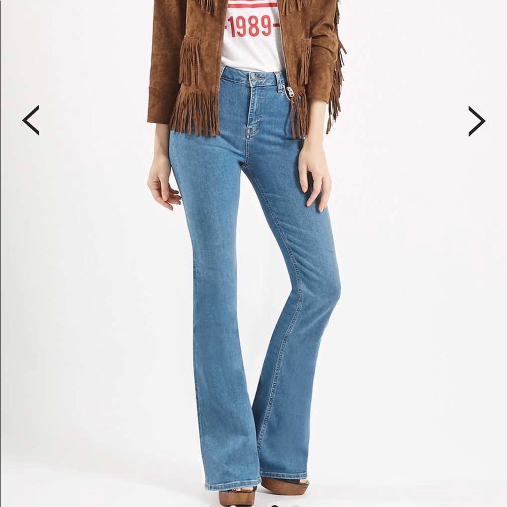 Topshop Moto Jamie High-Waisted Flare